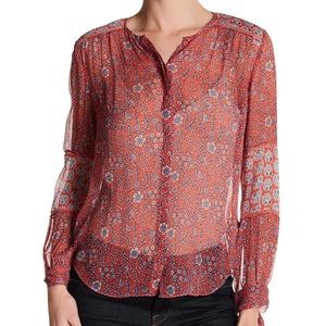 Rebecca Taylor Amanda bow sleeves silk blouse